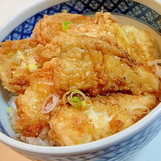 レンジで作ったつゆで　天丼